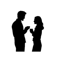 Silhouetted Couple Sharing a Romantic Moment