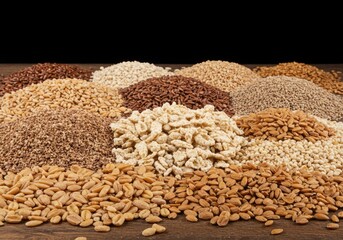 copy space surrounded by cereals