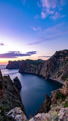 Dramatic coastal view at sunset (1)