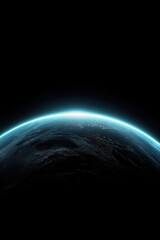 Earth's luminous horizon in space