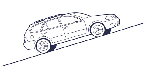 Fast sports car
