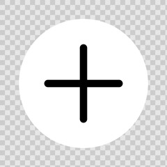 Obraz premium Add, new, plus icon symbol - create icons, more button in filled, thin line, outline and stroke style for apps and website. Colorful icon set, vector illustration 