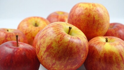 Fresh, vibrant apples clustered together