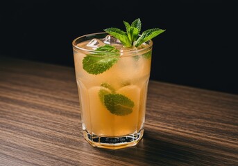 fresh bright cocktail with mint