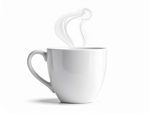 湯気の立つマグカップのイラスト（背景透過）