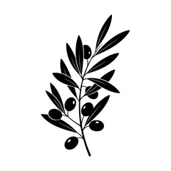 black olives vector illustration