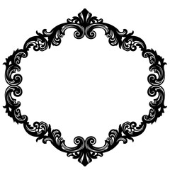 frame with floral ornament