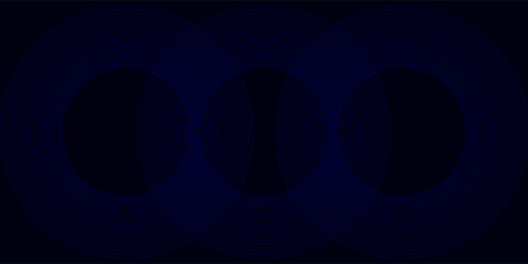 blue geometric abstract background overlap layer on bright space with lines effect decoration. Modern graphic design element circles style concept for banner.