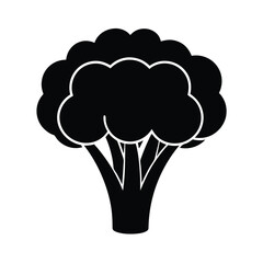 Broccoli Icon Flat Vector Style Illustration