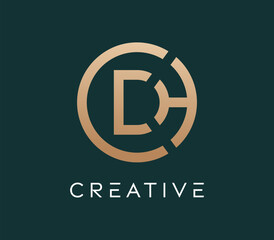Initial letter CDH logo design vector illustration for startup, technology, and brand