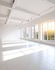 Obraz premium Empty, bright, modern space