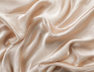 Obraz premium Soft, elegant peach-toned fabric folds