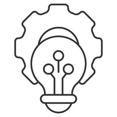 Innovation Outline Icon Element For Design