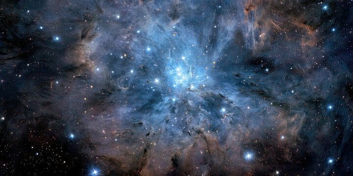 A mesmerizing close-up of a radiant star-forming neb space galaxy background