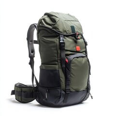 Clear Pixel Picture of a Photo Backpack, Isolated on a White Background