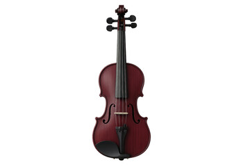 Obraz premium Red violin isolated on transparent background, perfect for music-related projects