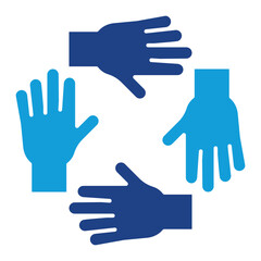 Teamwork Solid Icon Element For Design