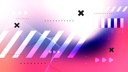Abstract digital communication vibrant background. Communication diagonal line and blur colorful gradient