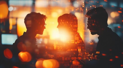 Abstract conceptualization of collaborative teamwork in an urban environment