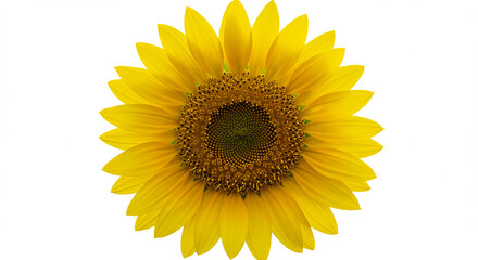 Fototapeta premium sunflower isolated on white background