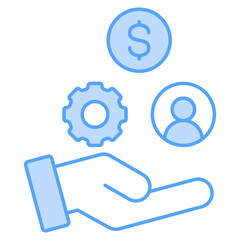 Resource Blue And White Color Icon Element For Design