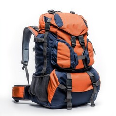 High Quality Picture of a Photo Backpack, Isolated on a White Background