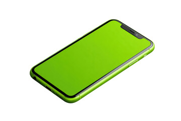 green screen mobile drive isolated on white