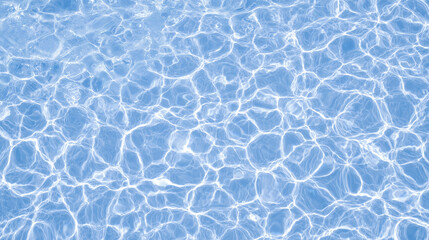 Obraz premium Bright Blue Pool Water with Rippling Sunlit Surface Reflections