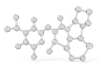 Molecule structure science chemistry model atom medical research dna biology scientific diagram vector