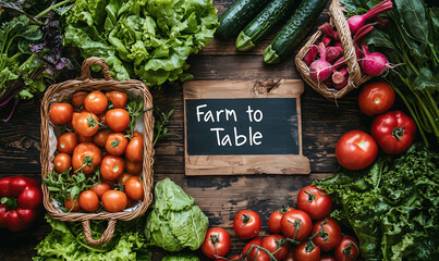 Farm to table initiative promoting food waste reduction through fresh produce community gardens sustainable practices and local farms