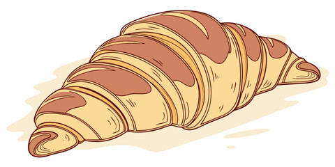 Delicious Croissant Illustration