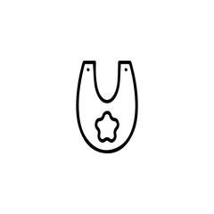 Baby bib icon
