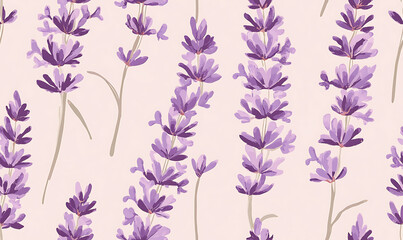 Floral or leaf pattern background suitable for wallpaper, fabric, or decorative design. Soft colors and natural style, ideal for digital and print use.