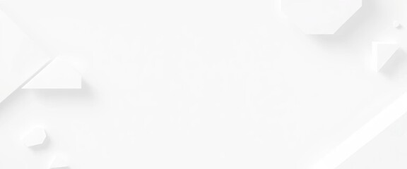 Abstract white geometric shapes, minimalist design elements,   vector,  marketing