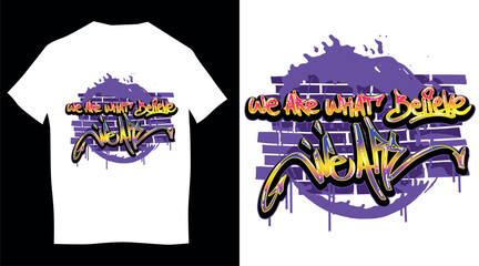 Vector Illustration of an abstract t-shirt design in background