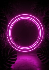 Neon Bloom's Embrace