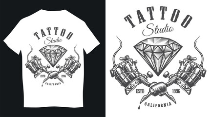 Vector Illustration of an abstract t-shirt design in background