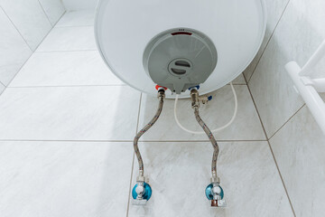 A stateoftheart water heater with flexible hoses and efficient valves enhances both the...
