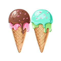 ice cream vector illustration