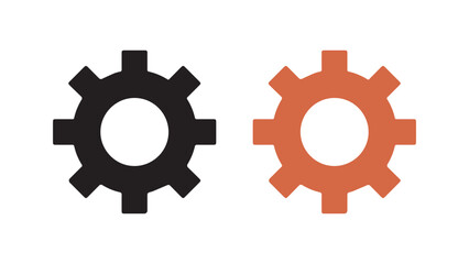 Vector cog wheel Icon,  Vector on white 