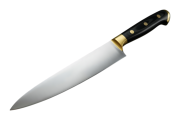 Kitchen Knife image isolated on a transparent