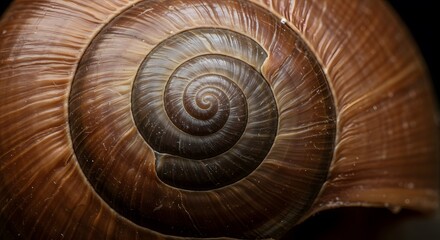 Macro of Snail Shell Spiral