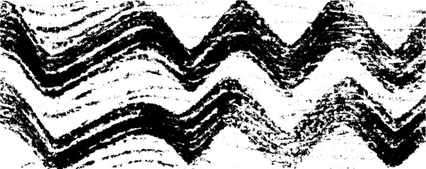 Black and white abstract grunge line art seamless pattern for artistic design