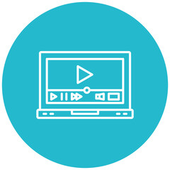 Fototapeta premium Laptop Icon