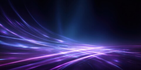 Abstract purple and blue light streaks