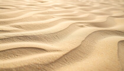 Soft golden sand dunes with gentle wave patterns