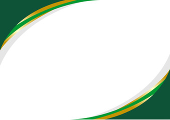 Modern design with elegant green and gold wave elements for professional branding projects