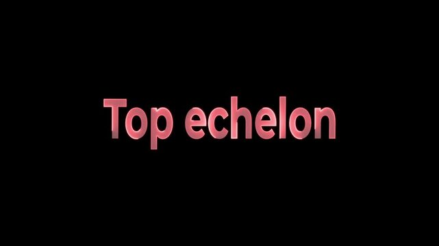 Top echelon neon text animation.