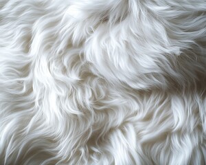 Pure white fur - detailed background, hyperrealistic, rich details, texture.