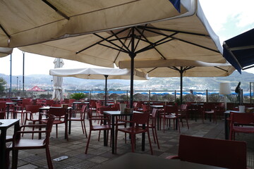 Table and chairs in a restaurant